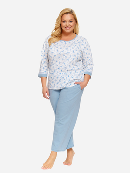 Піжама (кофта + штани) жіноча бавовняна Doctor Nap PB.5278 L Блакитна (5902701188740)