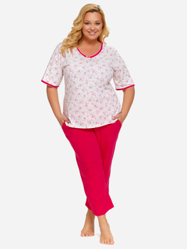 Піжама (футболка + штани) жіноча бавовняна Doctor Nap PB.5290 XL Червона (5902701187866)