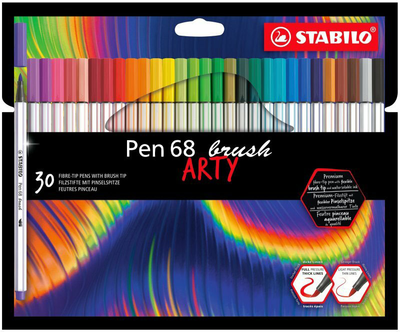 Zestaw flamastrów Stabilo Pen 68 Brush 30 szt (4006381578219)