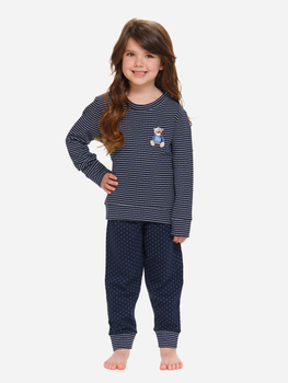 Piżama dla dziewczynki Doctor Nap PDG.5255 122-128 cm Granatowa (5902701182304)
