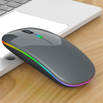 Мишка безпровідна Aple style DARK GREY 2.4 + bluetooth