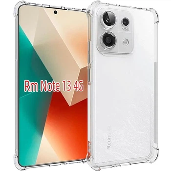 Чехол Fiji Proof для Xiaomi Redmi Note 13 прозрачный бампер с усиленными бортами Transparent