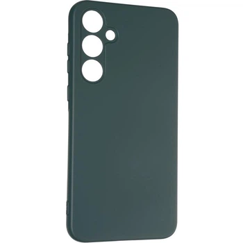 Чохол Fiji Full Soft Premium для Samsung Galaxy A35 5G (A356) протиударний бампер з мікрофіброю Dark Green