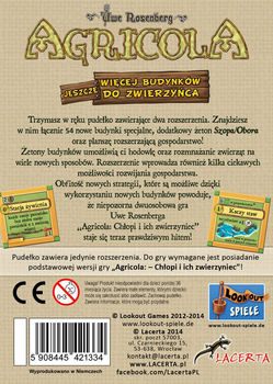 Dodatek do gry planszowej Lacerta Agricola: Chiopi i ich zwierzyniec (5908445421334)