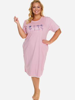 Нічна сорочка жіноча бавовняна Doctor Nap TB.5366 XL Рожева (5902701193348)