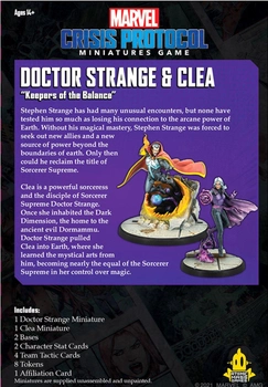 Набір фігурок для складання та розфарбовування Atomic Mass Games Doctor Strange & Clea 2 шт (0841333112448)