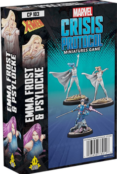 Набір фігурок для складання та розфарбовування Marvel Crisis Protocol Emma Frost & Psylocke Atomic Mass Games 3 шт (0841333119096)