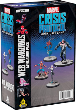 Набір фігурок для складання та розфарбовування Marvel Crisis Protocol Web Warriors Atomic Mass Games 4 шт (0841333120221)
