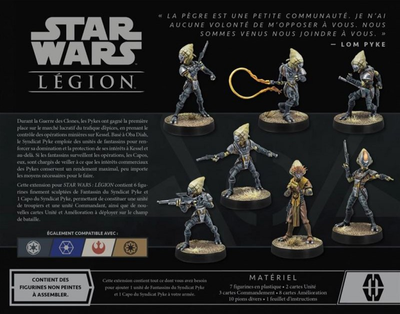 Zestaw figurek do złożenia i pomalowania Atomic Mass Games Star Wars Legion Pyke Syndicate Foot Soldiers Unit Expansion 7 szt (0841333116446)
