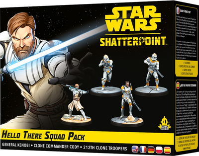 Zestaw figurek do złożenia i pomalowania Atomic Mass Games Star Wars Shatterpoint Hello There General Obi Wan Kenobi 4 szt (0841333120313)
