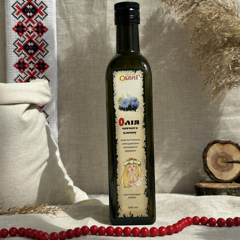 Масло черного тмина "Славянский Оберег" premium (не фильтрованное), 500 мл