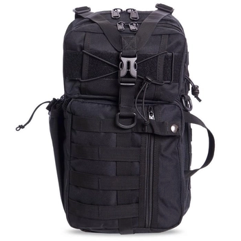 Рюкзак тактический (Сумка-слинг) с одной лямкой SILVER KNIGHT TY-5386 размер 43x22x13см 12л Черный