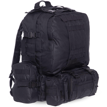 Рюкзак тактический штурмовой трехдневный RECORD TY-7100 размер 52x31x28см 45л Черный