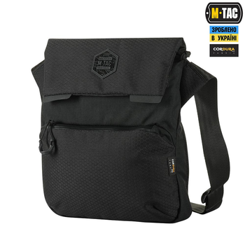 Сумка на плечо однолямочная тактическая M-Tac Konvert Bag Elite Black (Черная)