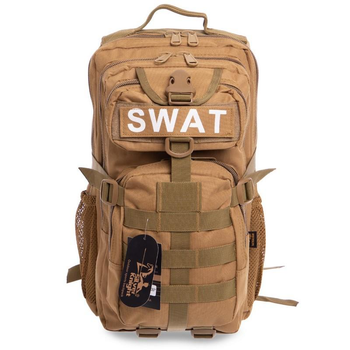 Рюкзак тактичний штурмовий SILVER KNIGHT SWAT-3P розмір 40x23x18см 16л Хакі