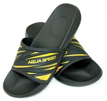 Шльопанці Aqua Speed IDAHO 6822 чорний, жовтий Чол 45