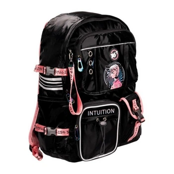 Рюкзак для подростка Yes Intuition T-107, для девочек, черный (559629)