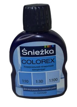 Универсальный пигментный концентрат Śnieżka COLOREX голубой 100 мл