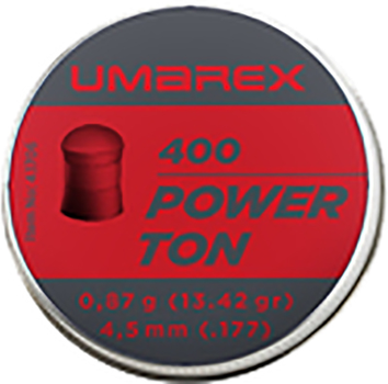 Свинцеві кулі Umarex Power Ton 0.87 г калібр 4.5 (.177) 400 шт (4.1706)