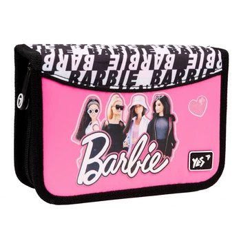 Пенал Yes, 1 отделение с 2 отворотами HP-04 Barbie 533408