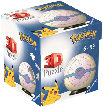 Puzzle 3D Ravensburger Pokemon Heal Ball 55 elementów (4005556115822)