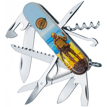 Складаний швейцарський ніж Victorinox Huntsman UA Navy Marks 15 in 1 Vx13713.7_T3120h
