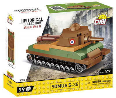 Klocki Cobi Historical Collection World War 2 Somua S-35 99 elementów (5902251030933)