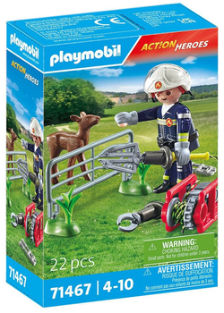 Набір фігурок Playmobil Action Heroes Пожежна бригада з порятунку тварин (4008789714671)