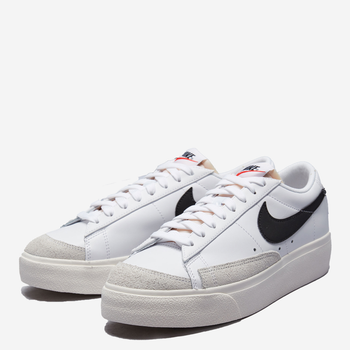 Tenisówki damskie skórzane na grubej podeszwie Nike Blazer Low Platform DJ0292-101 37.5 (6.5US) 23.5 cm Białe (195237087570)
