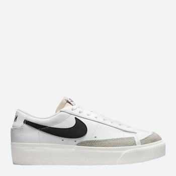 Tenisówki damskie skórzane na grubej podeszwie Nike Blazer Low Platform DJ0292-101 39 (8US) 25 cm Białe (195237087600)