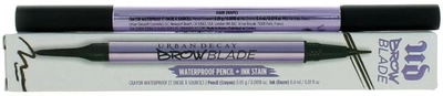 Олівець для брів двосторонній Urban Decay Brow Blade Eyebrow Pencil Dark Drapes 0.05 г + 0.4 мл (3605972008213)