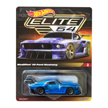 Машинка Premium Hot Wheels Modified '69 Ford Mustang Elite 64 1:64 HGW13 Metallic Blue