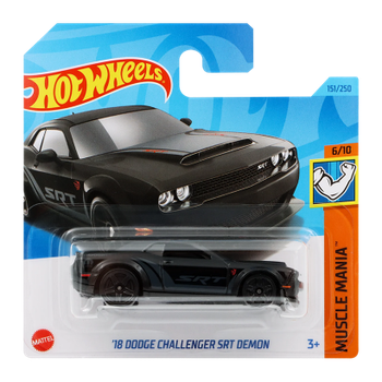 Машинка Базова Hot Wheels '18 Dodge Challenger SRT Demon Muscle