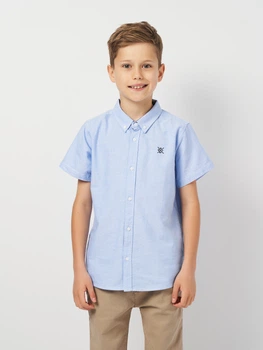 Дитяча сорочка для хлопчика Minoti 17SHIRT 21 40869JNR 92-98 см Блакитна (5063025292442)