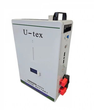 Акумулятор U-Tex 51.2V100AH LiFePO4 (літій залізо фосфатний, 51.2V 100Ah 5 кВт/год, кількість циклів - 6000, RS485, RS485, RS232, CAN, підтримка протоколів) powerwall version