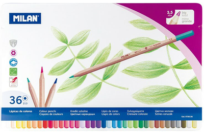 Набір кольорових олівців Milan Professional 36 шт (8411574017776)