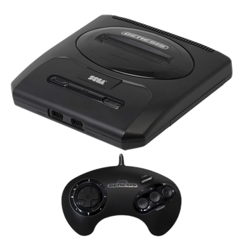 Набір Консоль Sega Mega Drive 2 MK-1631 Genesis USA Black Б/У + Геймпад Дротовий