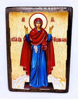 Ікона Непорушна стіна Пресвята Богородиця (на дереві) 210*280 мм