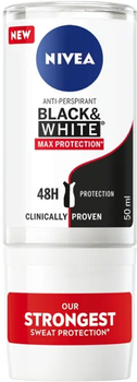 Кульковий антиперспірант NIVEA Black & White Max Protection 48H для жінок 50 мл (42419679)