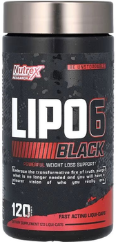 Жиросжигатель Nutrex Lipo 6 Black Powerful WLS Extreme Potency