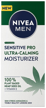 Крем для обличчя Nivea Men Sensitive Pro Ultra-Calming Moisturizer зволожуючий для чоловіків 100 мл (4005808211456)