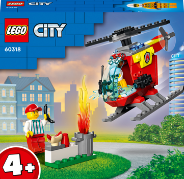 Zestaw klocków Lego City Helikopter strażacki 53 części (60318) (955555903234522) - Outlet