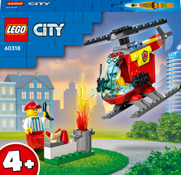 Zestaw klocków Lego City Helikopter strażacki 53 części (60318) (955555903234530) - Outlet
