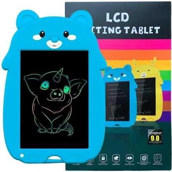Планшет LCD для рисования детский 9 Зверушки Синий