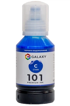 Чернила Galaxy 101 EcoTank для Epson L-series (Cyan) 140ml (GAL-E101-140C)