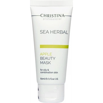 Яблучна маска для жирної та комбінованої шкіри Christina Sea Herbal Beauty Mask Green Apple 60 мл
