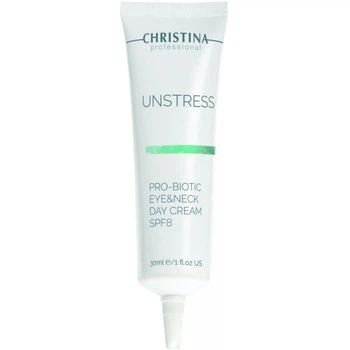 Дневной крем для глаз и шеи SPF 8 Christina Unstress Probiotic Day Cream Eye & Neck SPF 8 30 мл