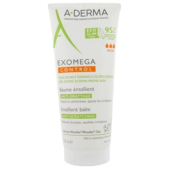 Пом'якшувальний бальзам для тіла A-Derma Exomega Control Emollient Balm Anti-Scratching 200 млПроти свербежу