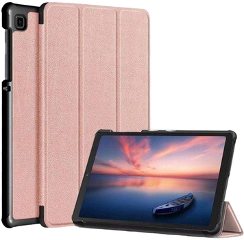 Etui z klapką iLike Tri-Fold Eco-Leather Stand Case do Samsung Galaxy Tab A7 Lite 8.7'' Coral Pink (ILK-TRC-S3-CP)