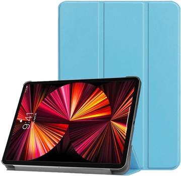 Etui z klapką iLike Tri-Fold Eco-Leather Stand Case do Samsung Galaxy Tab S9 11'' Sky Blue (ILK-TRC-S10-SB)